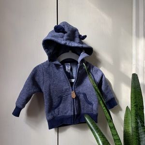 Subtle Navy Stripe Carter’s Zip Up Hoodie